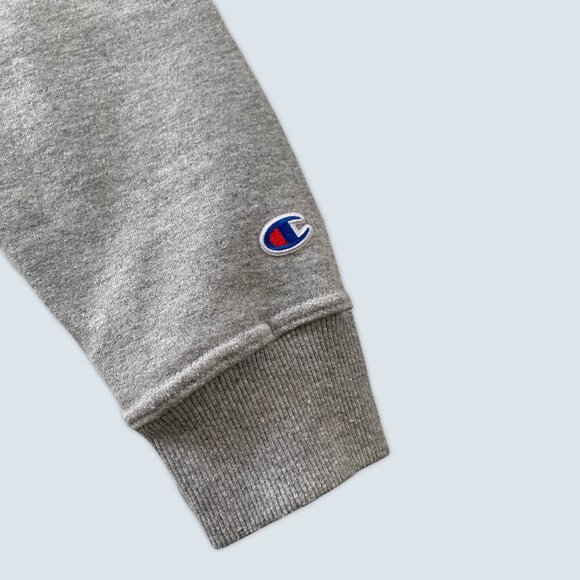 Champion Grey Pullover Hoodie Sz L - Picture 5 of 8